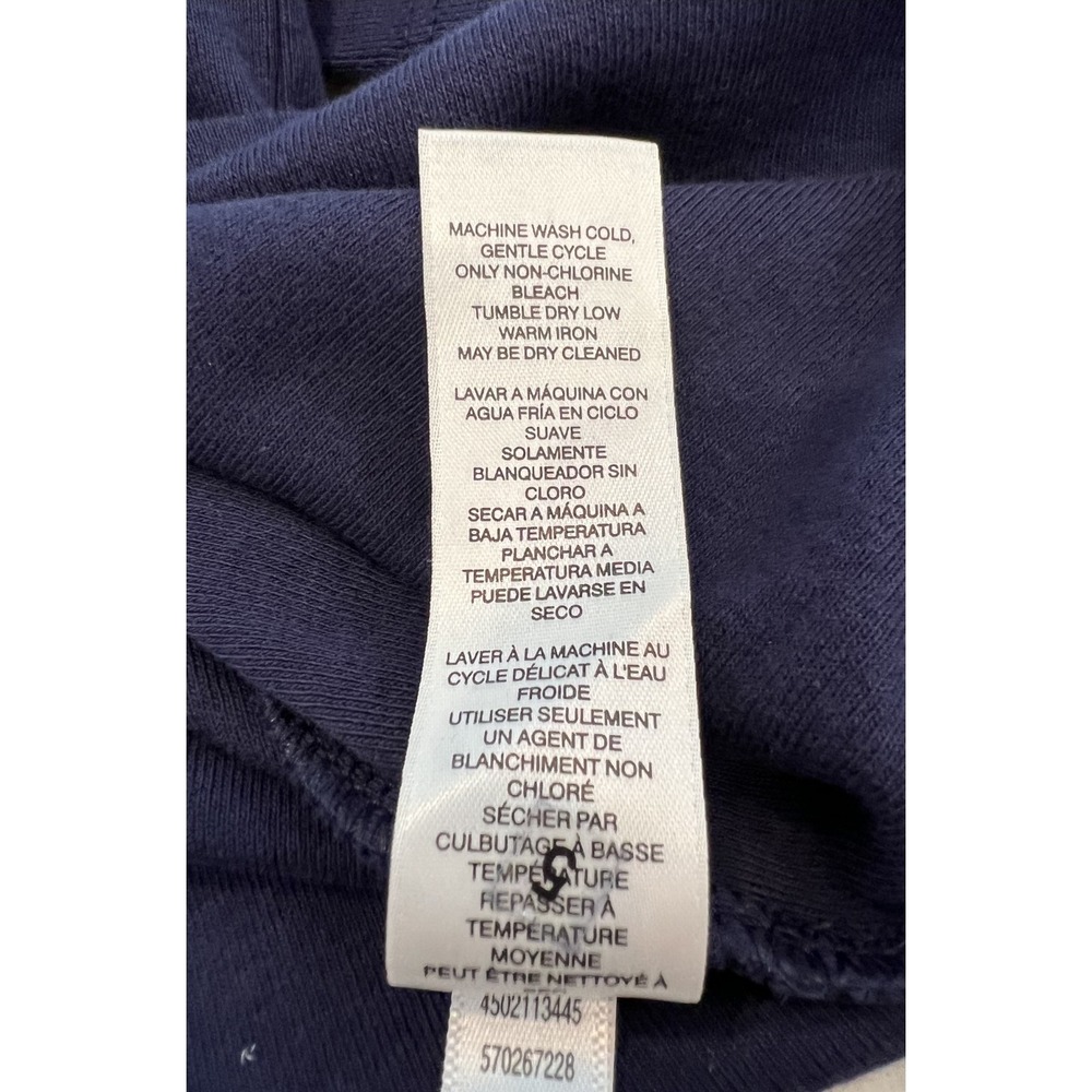 Chico's women's long sleeve t-shirt navy blue Size 3 wardrobe basic - Picture 6 of 7